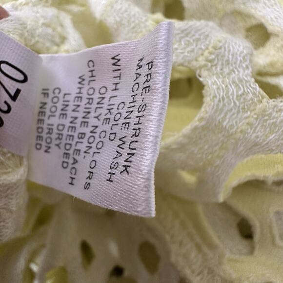 Lulu B Top Shirt Tunic Womens 1X Yellow Cutout Beachy Resort Colorful Tropical - Picture 9 of 12